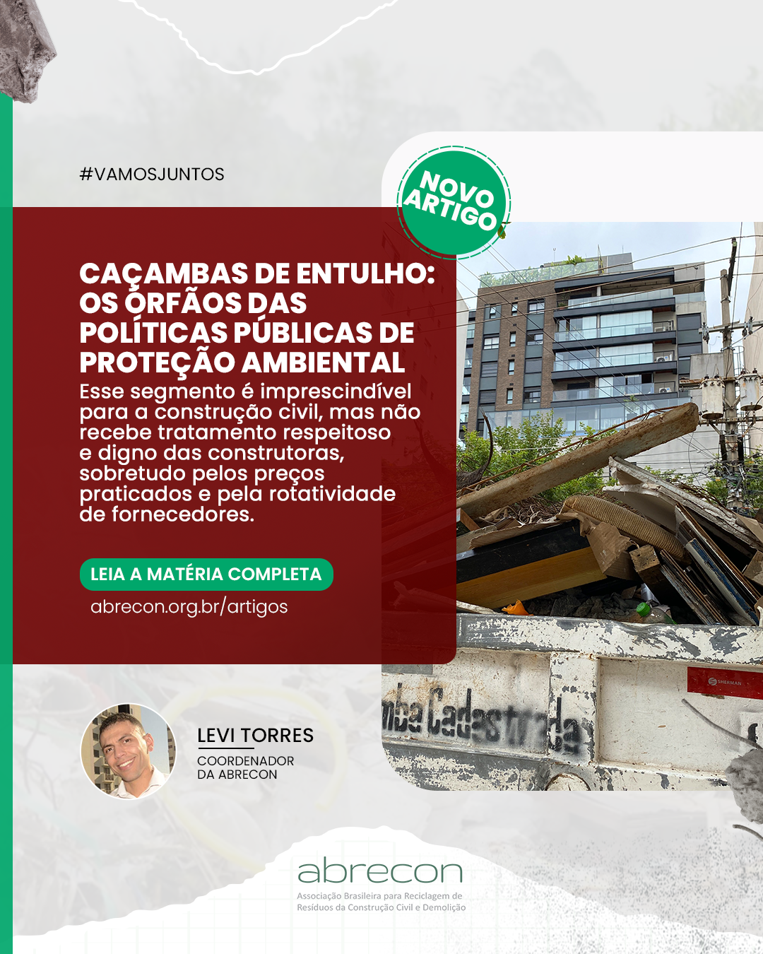 Resíduos da construção e políticas públicas para os caçambeiros