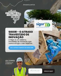 Sigor para RCC desenvolvido pelo Sinduscon SP